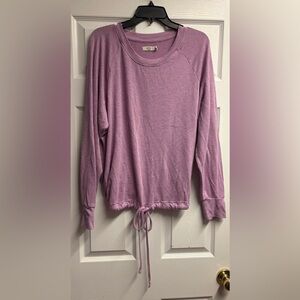 UGG Long Sleeved Pullover Sweatshirt W/ Waist Drawstring In Pink Size 1X